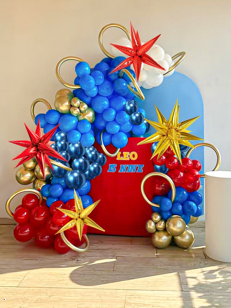 126pcs Kozee Red Blue Gold Bal - Gaming Accessories For Room 评论和价格